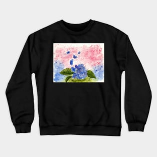 Butterfly Or Hydrangea Flower, You Decide Crewneck Sweatshirt